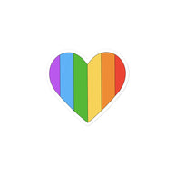 Pride Heart Kiss Cut Sticker