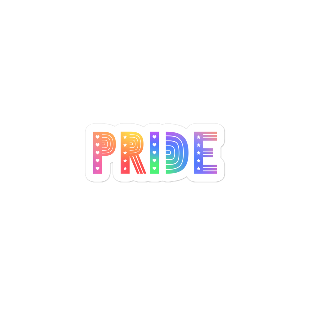 PRIDE Rainbow Cut-Out Kiss Cut Sticker