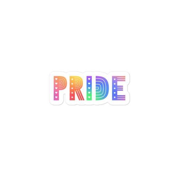 PRIDE Rainbow Cut-Out Kiss Cut Sticker