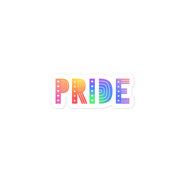 PRIDE Rainbow Cut-Out Kiss Cut Sticker