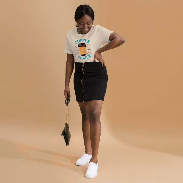 Coffee Power Retro Inspired Women's Graphic Tee
