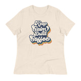 Keep Calm Drink Coffee Retro Inspired Women's Grahic Tee