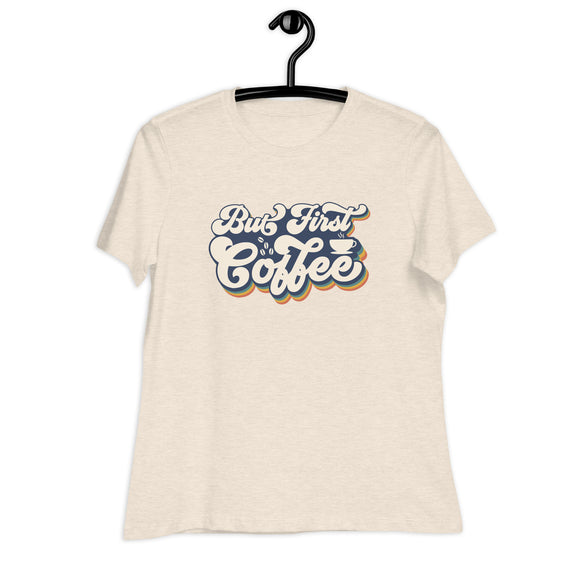 But First Coffee Retro Inspired Women's Graphic Tee